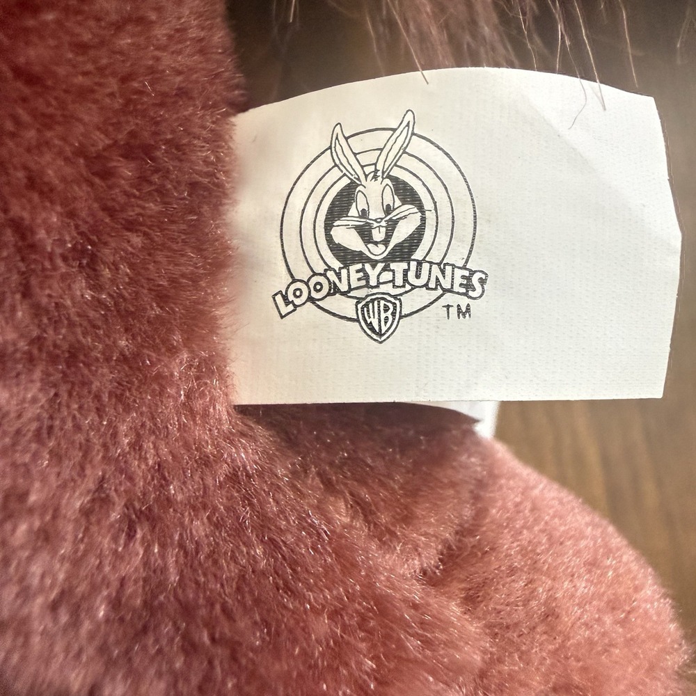 Vtg TAZ Tasmanian Devil Christmas Plush Stuffed Reindeer Santa Looney Tunes Tags - Picture 7 of 12